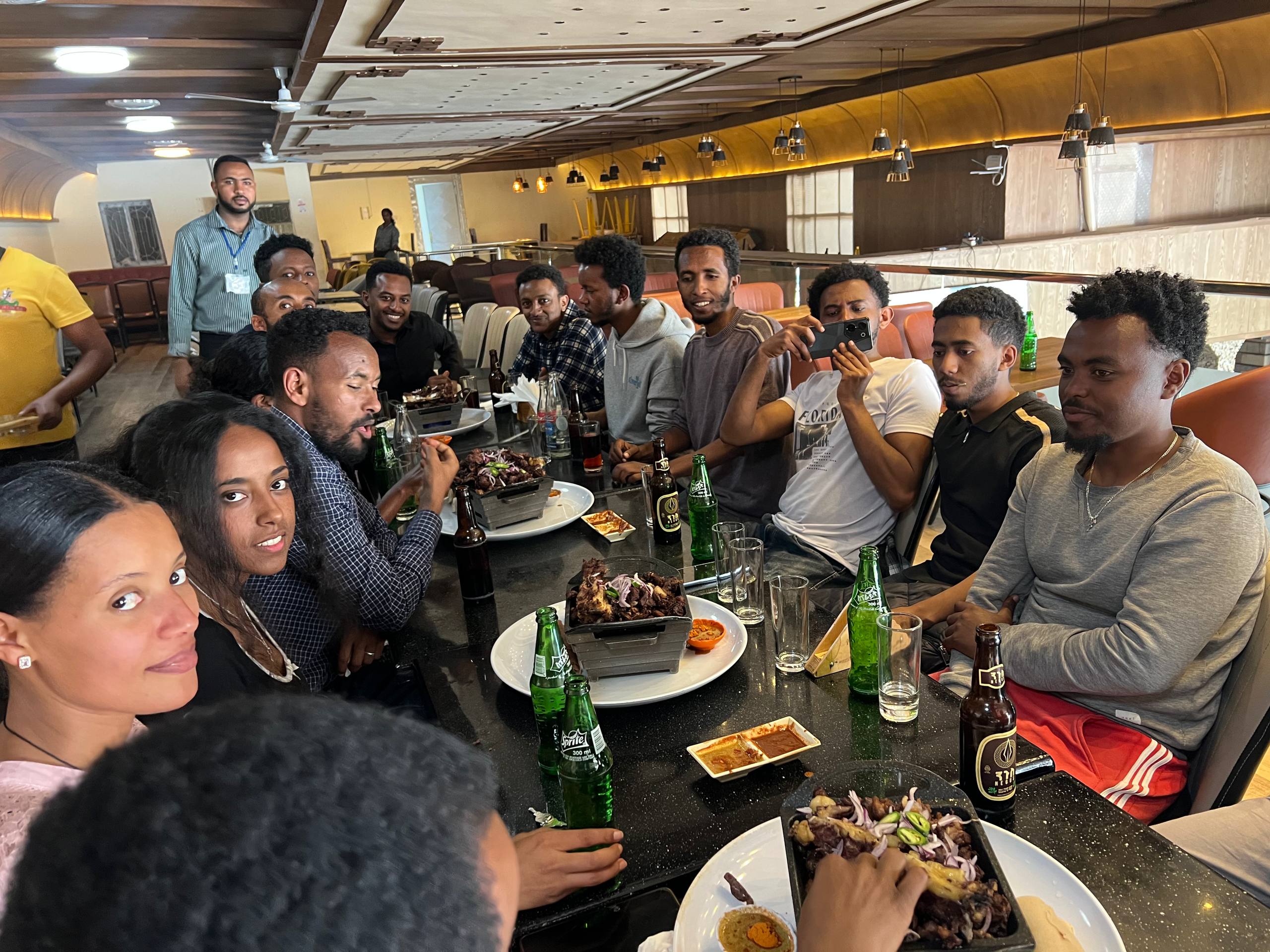 Aquila ICT team bonding at a social event
